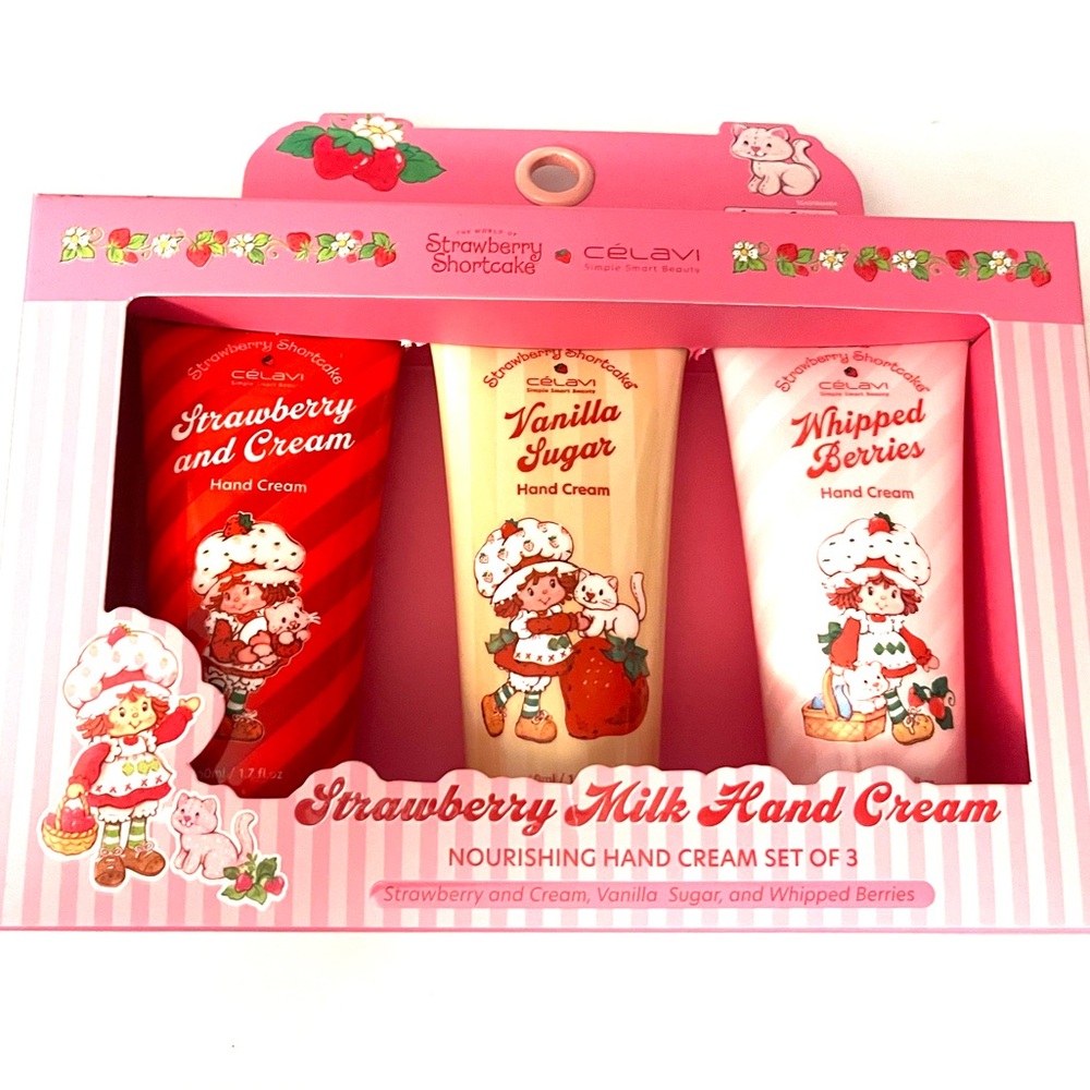 Strawberry Shortcake Milk Hand Cream Set